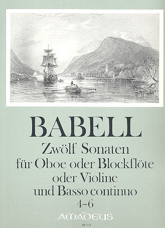 12 Sonaten Band 2 (Nr.4-6)  für Oboe (Blockflöte, Violine) und Bc  