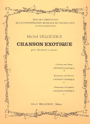 Chanson exotique pour&nbsp;&nbsp;clarinette et piano&nbsp;&nbsp;