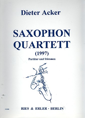 Quartett für 4 Saxophone (SATB)  Partitur und Stimmen  