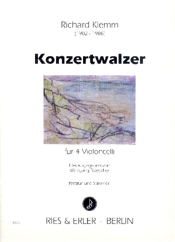 Konzertwalzer&nbsp;&nbsp;für 4 Violoncelli&nbsp;&nbsp;Partitur und Stimmen