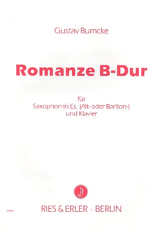Romanze B-Dur op.44,1 für Saxophon&nbsp;&nbsp;in Es (A/B) und Klavier&nbsp;&nbsp;
