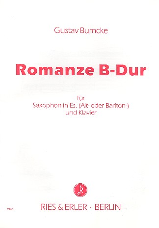 Romanze B-Dur op.44,1 für Saxophon  in Es (A/B) und Klavier  