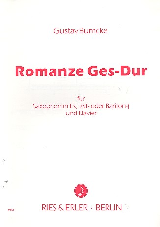 Romanze Ges-Dur op.44,2&nbsp;&nbsp;für Saxophon in Es (A/B) und Klavier&nbsp;&nbsp;