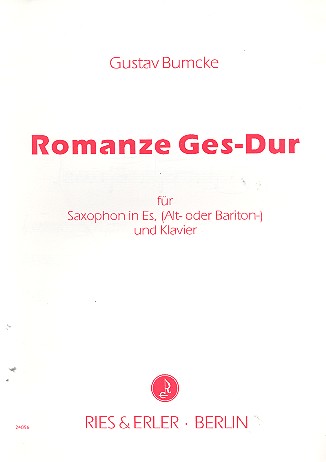 Romanze Ges-Dur op.44,2  für Saxophon in Es (A/B) und Klavier  