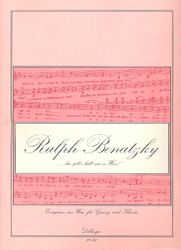 Das gibt's halt nur in Wien Evergreens&nbsp;&nbsp;aus Wien für Gesang und Klavier&nbsp;&nbsp;