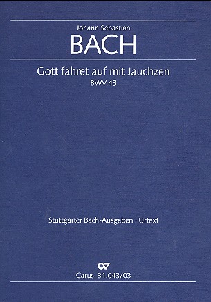 Gott fähret auf mit Jauchzen&nbsp;&nbsp;Kantate Nr.43 BWV43&nbsp;&nbsp;Klavierauszug (dt/en)