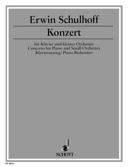 Konzert op. 43&nbsp;&nbsp;für Klavier und kleines Orchester&nbsp;&nbsp;Klavierauszug - für 2 Klaviere