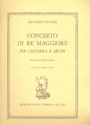 Concerto in re maggiore R 93, P 209, F XII:15   per chitarra e archi  Partitura 1 Parte