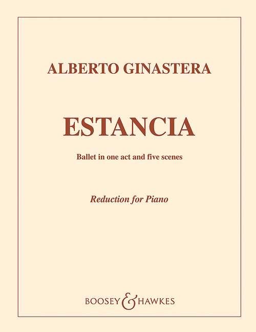 Estancia op. 8  für Orchester  Klavierauszug