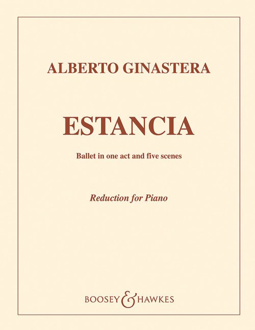 Estancia op. 8  für Orchester  Klavierauszug
