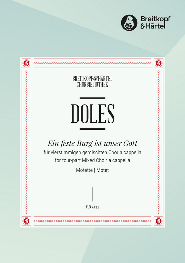 Ein fest Burg ist unser Gott&nbsp;&nbsp;für gem Chor a cappella&nbsp;&nbsp;Partitur