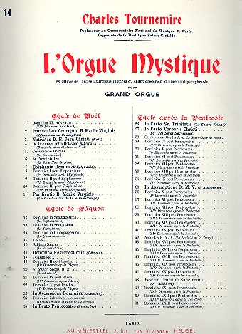 L'orgue mystique vol.14 Paques    