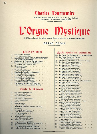 L'orgue mystique vol.21 Paques    