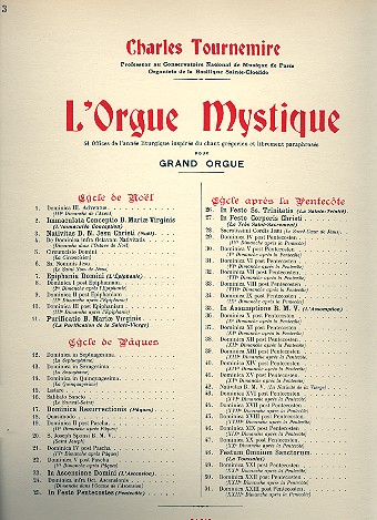 L'orgue mystique vol.33 Pentecote    