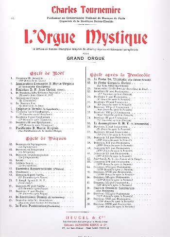 L'orgue mystique vol.44  Pentecote  