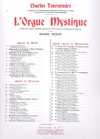 L'orgue mystique vol.44  Pentecote  