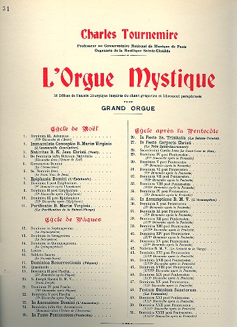 L'orgue mystique vol.31  dominica VI post pentecosten  cycle apres la pentecote