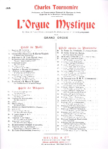 L'orgue mystique vol.35  in assumptione B.M.V.  cycle apres la pentecote