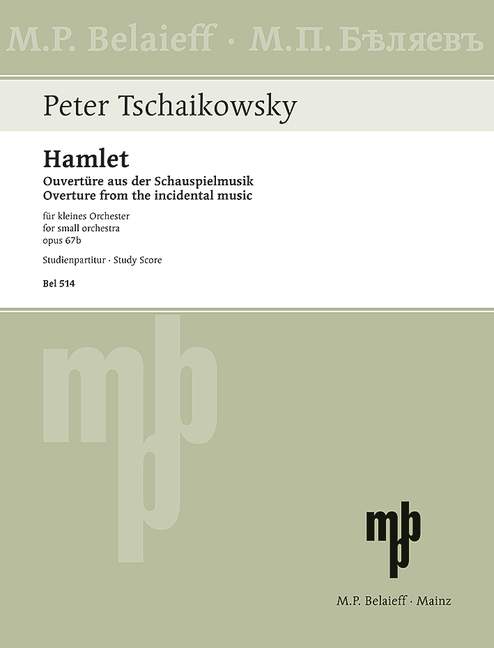 Ouvertüre zu Hamlet op.67b&nbsp;&nbsp;für Orchester&nbsp;&nbsp;Studienpartitur