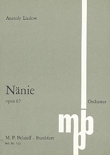 Nänie op.67  für Orchester  Studienpartitur