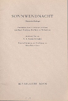 Sonnwendnacht&nbsp;&nbsp;Oper&nbsp;&nbsp;Libretto (dt)