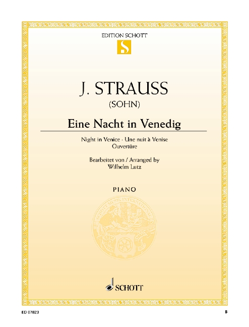 Eine Nacht in Venedig&nbsp;&nbsp;für Klavier&nbsp;&nbsp;Einzelausgabe