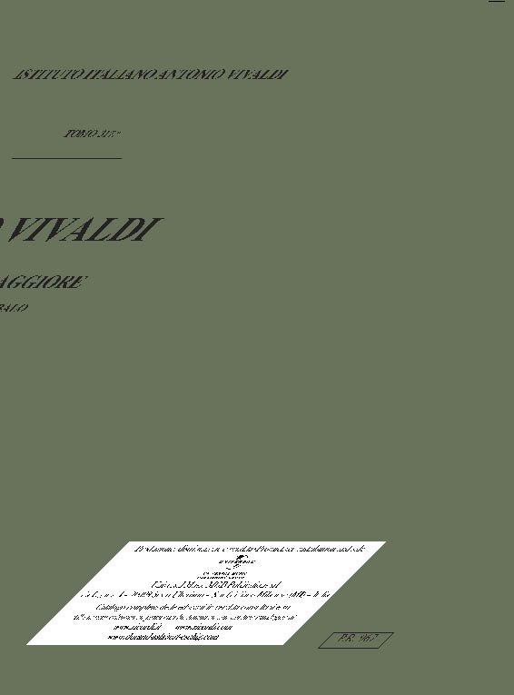 Concerto sol maggiore RV114&nbsp;&nbsp;per violoncello e archi&nbsp;&nbsp;partitura