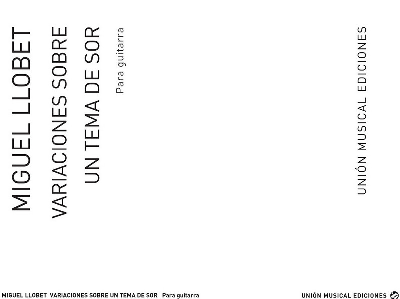 Variaciones sobre un Tema de Sor  para guitarra  