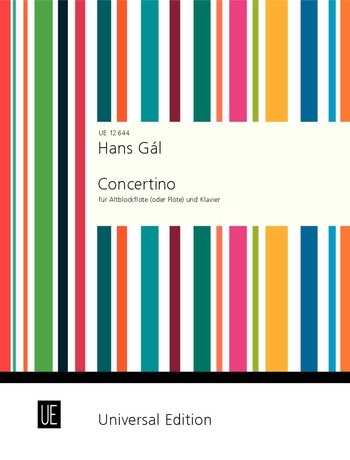 Concertino op.82 für Flöte  (Altblockflöte) und Klavier  