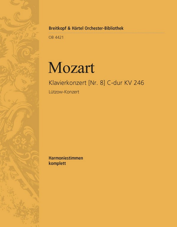 Konzert C-Dur Nr.8 KV246&nbsp;&nbsp;für Klavier und Orchester&nbsp;&nbsp;Harmonie