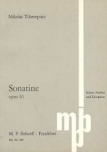 Sonatine op.61  für Bläser, Pauken und Xylophon  Studienpartitur
