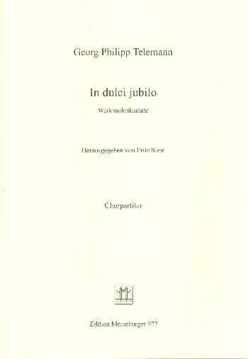 In dulci jubilo für Soli (ATB),&nbsp;&nbsp;Chor und Orchester&nbsp;&nbsp;Chorpartitur (dt)