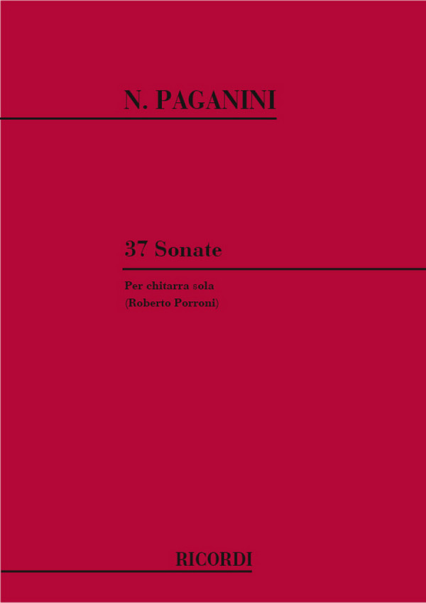 TRENTASETTE SONATE PER CHITARRA&nbsp;&nbsp;SOLA&nbsp;&nbsp;PORRONI, ROBERTO, ED