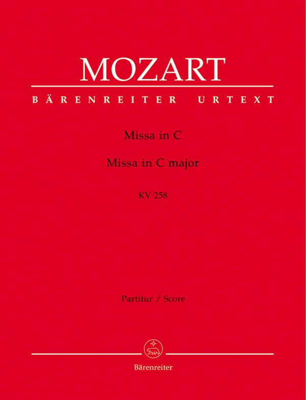 Missa C-Dur KV258 für Soli,&nbsp;&nbsp;Chor und Orchester&nbsp;&nbsp;Partitur (la)