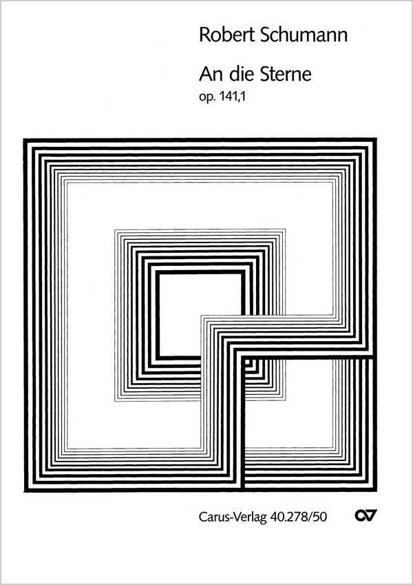 AN DIE STERNE OP.141,1&nbsp;&nbsp;FUER DOPPELCHOR A CAPPELLA&nbsp;&nbsp;PARTITUR (DT)