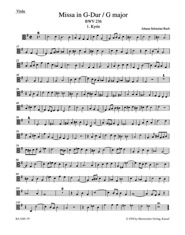 MISSA G-DUR FUER SOLI SATB, CORO&nbsp;&nbsp;SATB, 2 OBOI, 2 VIOLINI, VIOLA UND&nbsp;&nbsp;VIOLA