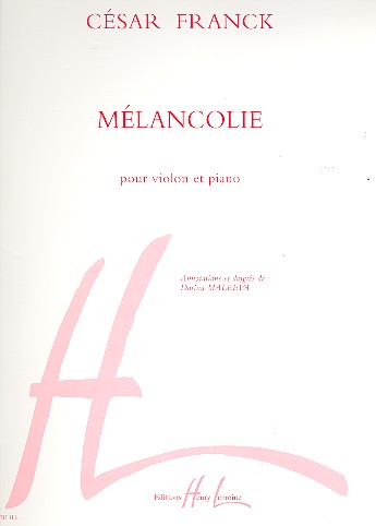 Melancolie  pour violon et piano  