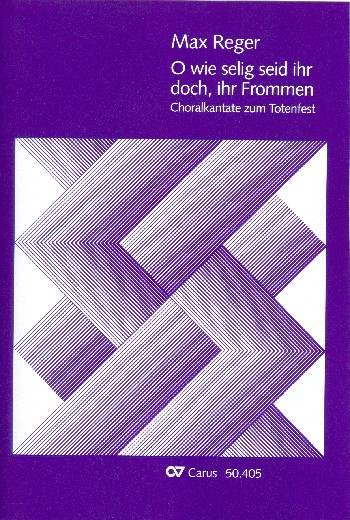 O wie selig seid ihr doch Kantate&nbsp;&nbsp;für Soli (SATB), Chor, Gemeinde&nbsp;&nbsp;und Orchester,   Partitur