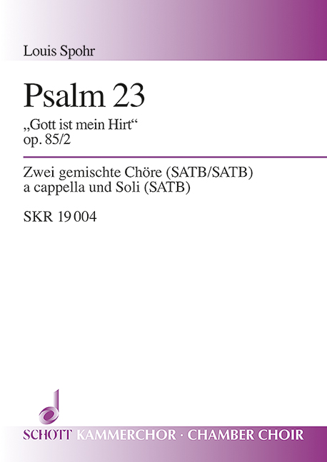 Drei Psalmen op. 85  für gemischten Chor (SATB/SATB) mit Soli (SATB)  Chorpartitur