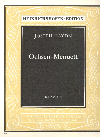 Ochsen-Menuett &nbsp;&nbsp;für Klavier&nbsp;&nbsp;