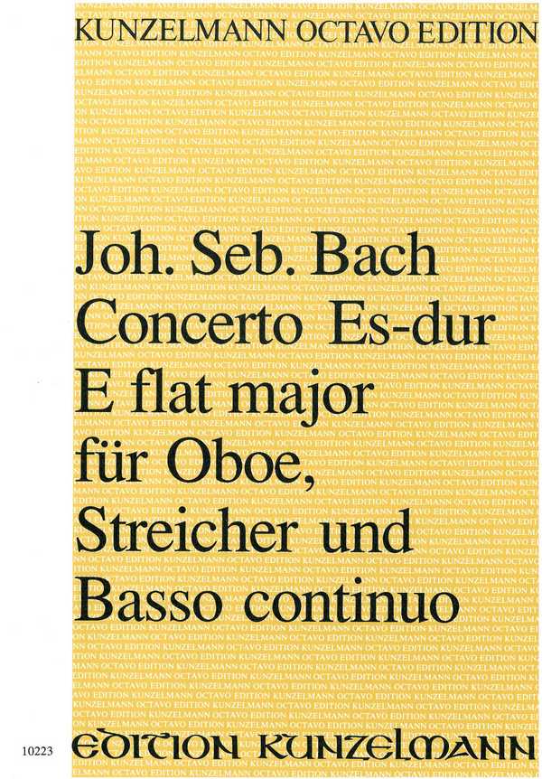 Concerto Es-Dur&nbsp;&nbsp;für Oboe, Streicher und Bc&nbsp;&nbsp;Partitur