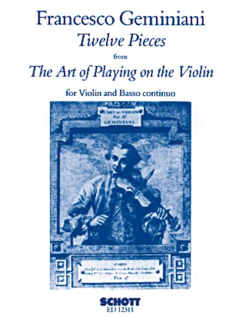 12 pieces op.9 from The art of Playing the Violin  for violin and bc  
