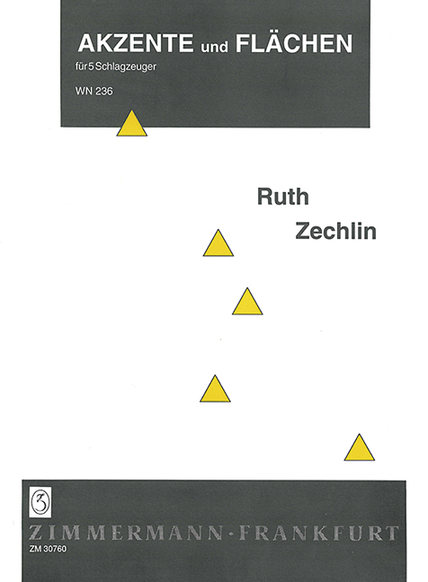Akzente und Flächen  für 5 Schlagzeuger  Partitur