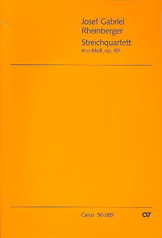 Streichquartett c-Moll Nr.1 op.89&nbsp;&nbsp;Partitur&nbsp;&nbsp;
