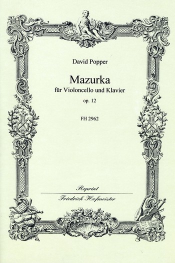 Mazurka op.12 für Violoncello  und Klavier  