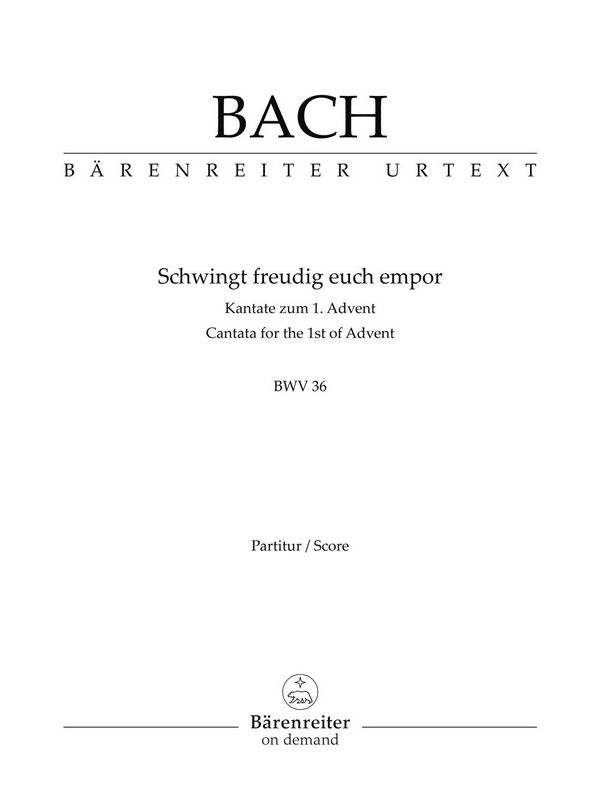 Schwingt freudig euch empor&nbsp;&nbsp;Kantate Nr.36 BWV36&nbsp;&nbsp;Studienpartitur - Kopie