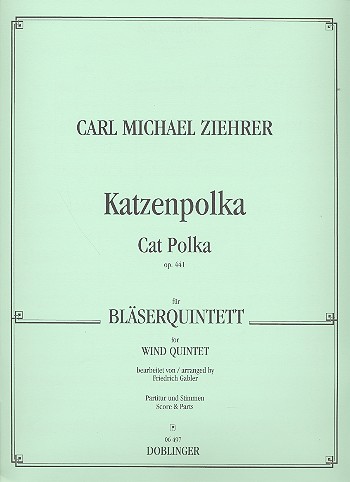 KATZENPOLKA OP.441 FUER BLAESER-&nbsp;&nbsp;QUINTETT (FL/OB/KLAR/HN/FAG)&nbsp;&nbsp;GABLER, FR., BEARB.