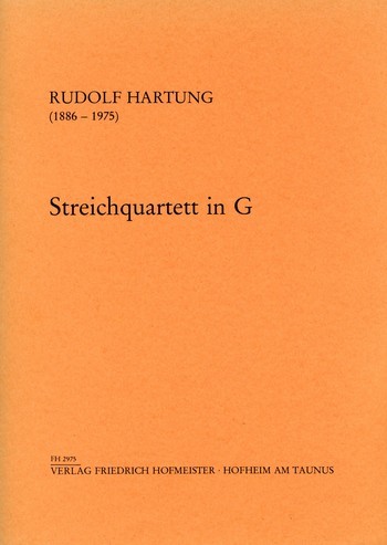 Streichquartett G-Dur&nbsp;&nbsp;Partitur und Stimmen&nbsp;&nbsp;