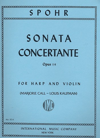 Sonata concertante op.114  for harp and violin  2 parts