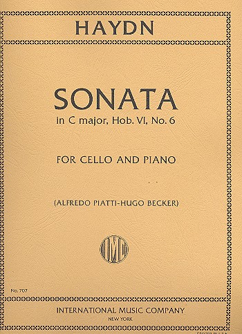 Sonata C major Hob.IV:6&nbsp;&nbsp;for cello and piano&nbsp;&nbsp;
